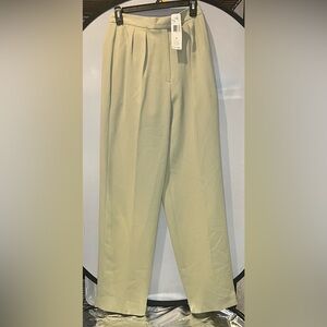 Rena Rowan Cream Tailored High-Waisted Trousers